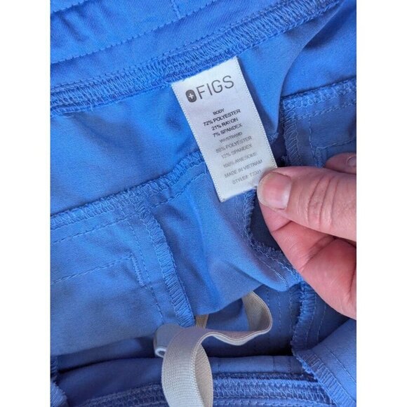 Figs Technical Collection Scrub Set Top Pants Medium Blue unisex - Picture 8 of 9